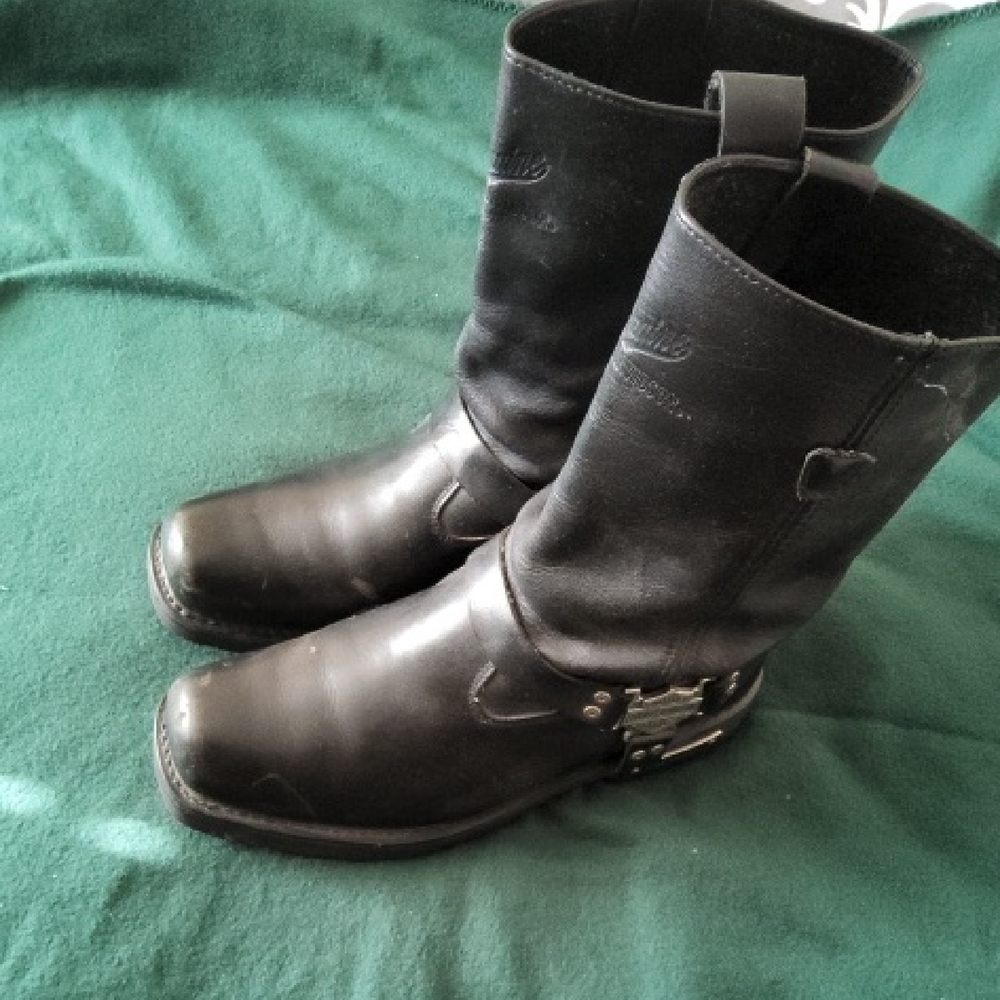 Men's Black Leather Boots